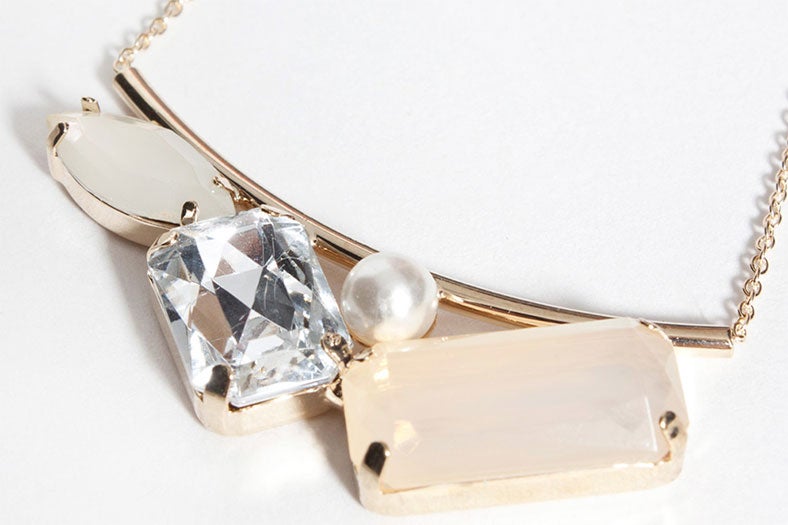 3ビジュー&パールネックレス「DEPARTMENT」1,240円（税込）