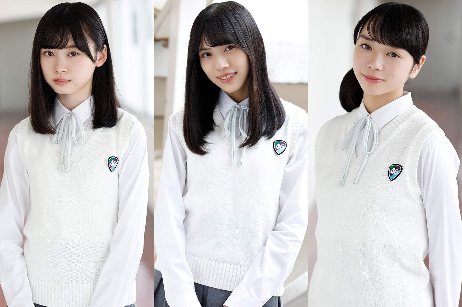 日向坂46に加入した（左から）高橋未来虹、森本茉莉、山口陽世（提供画像）