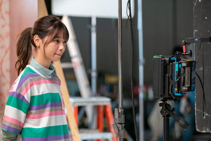 西野七瀬/新TVCM「ナナセさんの絞り込みカンリョウ!」篇メイキングカット (提供写真)