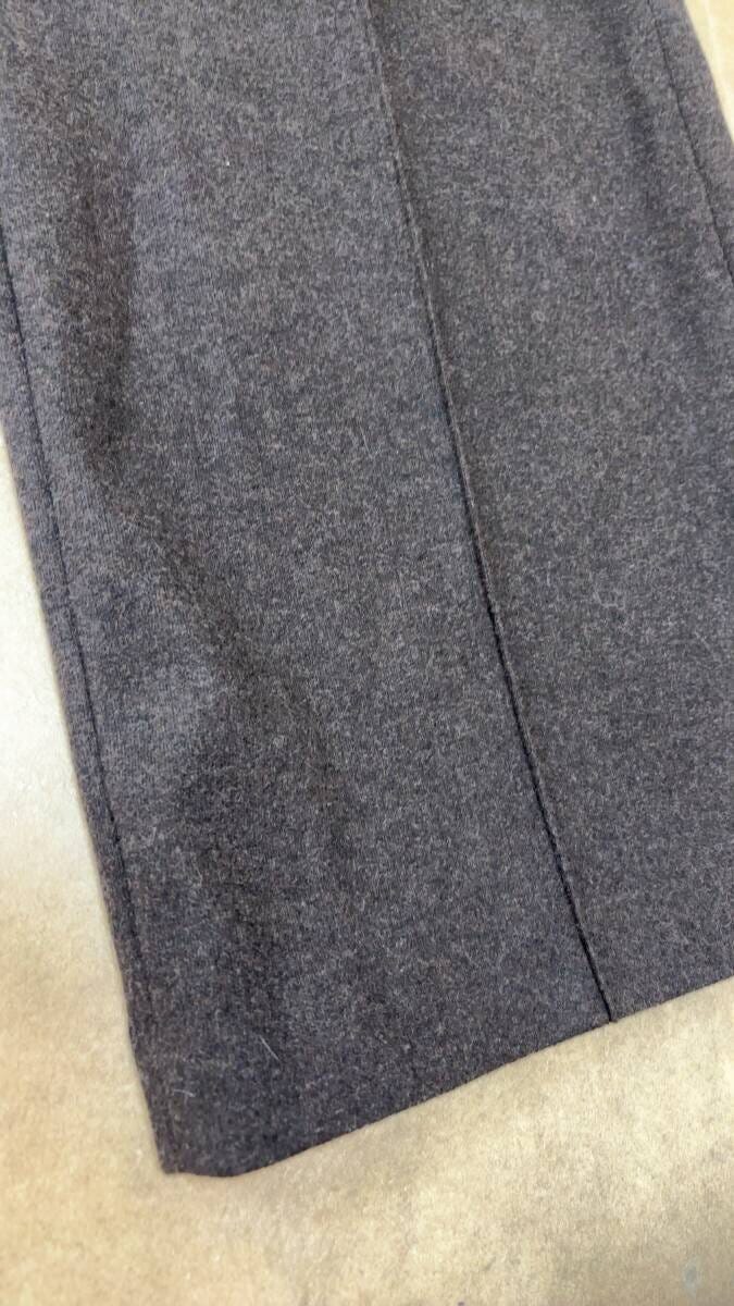 ユニクロブラッシュドジャージーワイドパンツの素材感