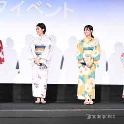 （左から）森七菜、安⻫星来、永瀬莉子、川崎帆々花（C）モデルプレス