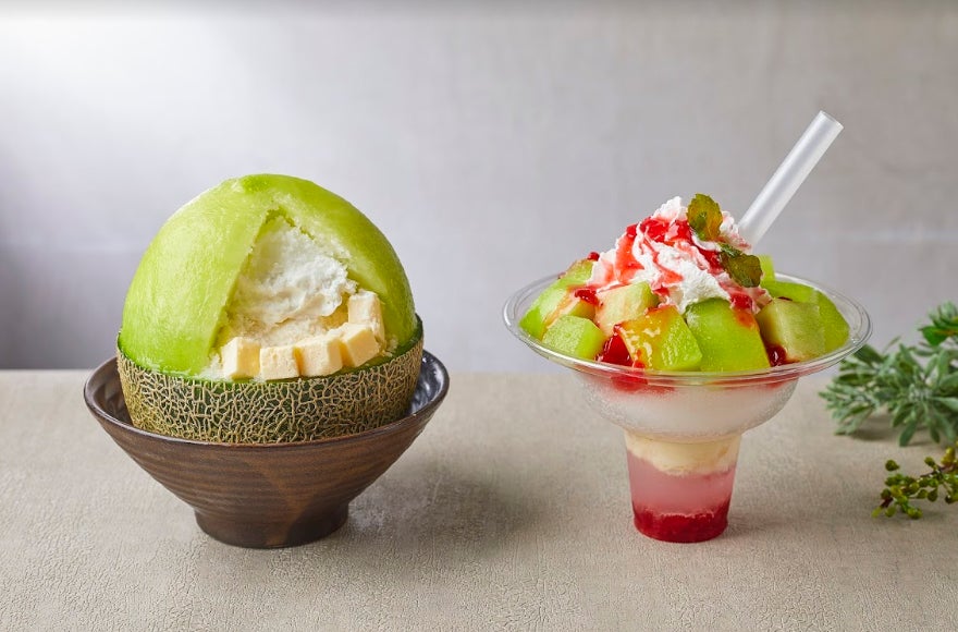 青肉メロン まるまるメロンヨーグルトソルビン・メロンソルビ／画像提供：SULBING PR事務局