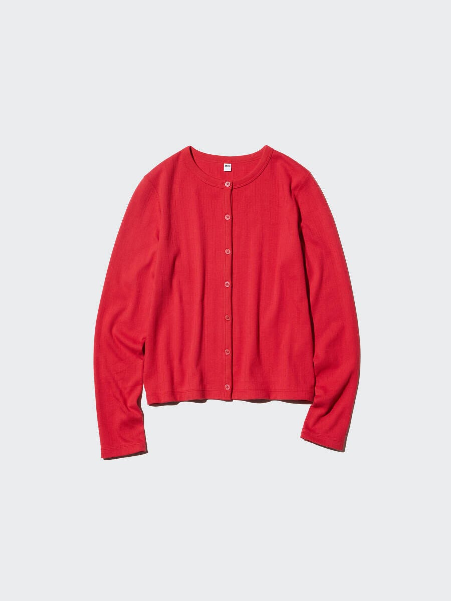 2026春ユニクロ大人女性おすすめポインテールカーディガン