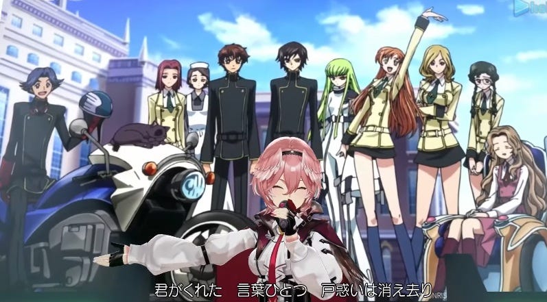 アニメ『コードギアス』の公式アンバサダーに人気VTuberが就任！