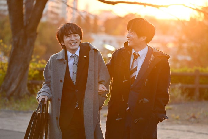 林遣都、田中圭「おっさんずラブ-リターンズ-」第1話(C)テレビ朝日