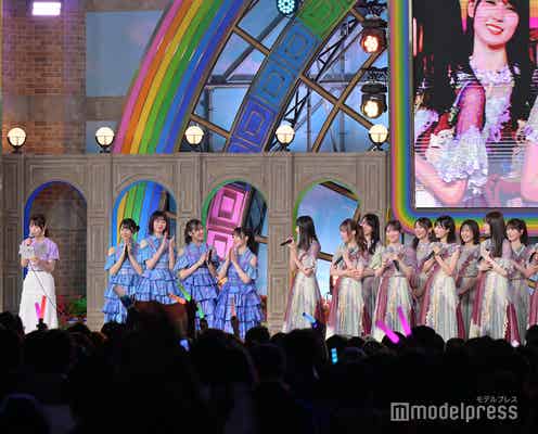 “同期”乃木坂46四期生&日向坂46三期生ステージに集結 長濱ねる&原田葵アナと現在の交流・互いの“好きなところ”をトーク【TIF2024】