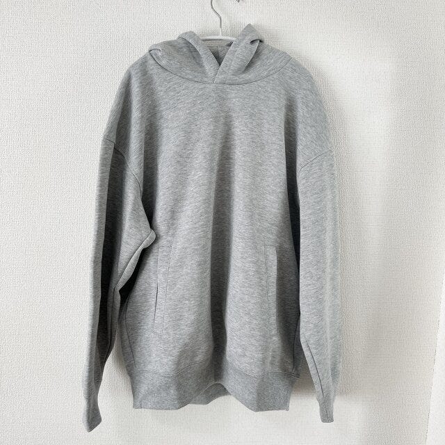 ユニクロ　スウェットオーバーサイズプルパーカ　GRAY