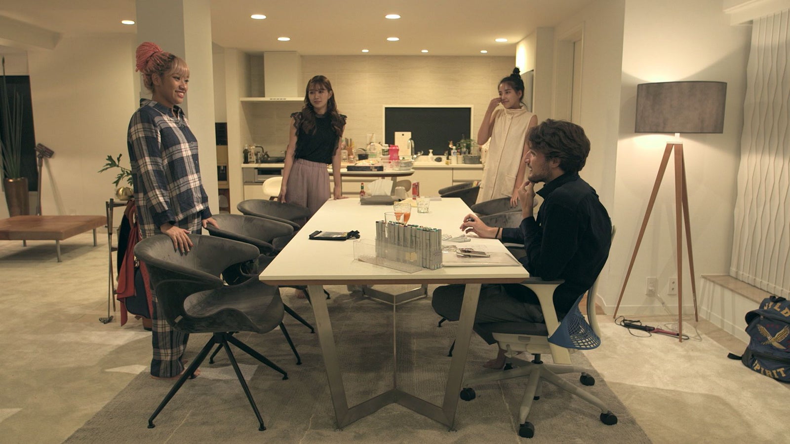 花、愛華、春花、ジュゼッペ「TERRACE HOUSE TOKYO 2019-2020」21st WEEK（C）フジテレビ／イースト・エンタテインメント