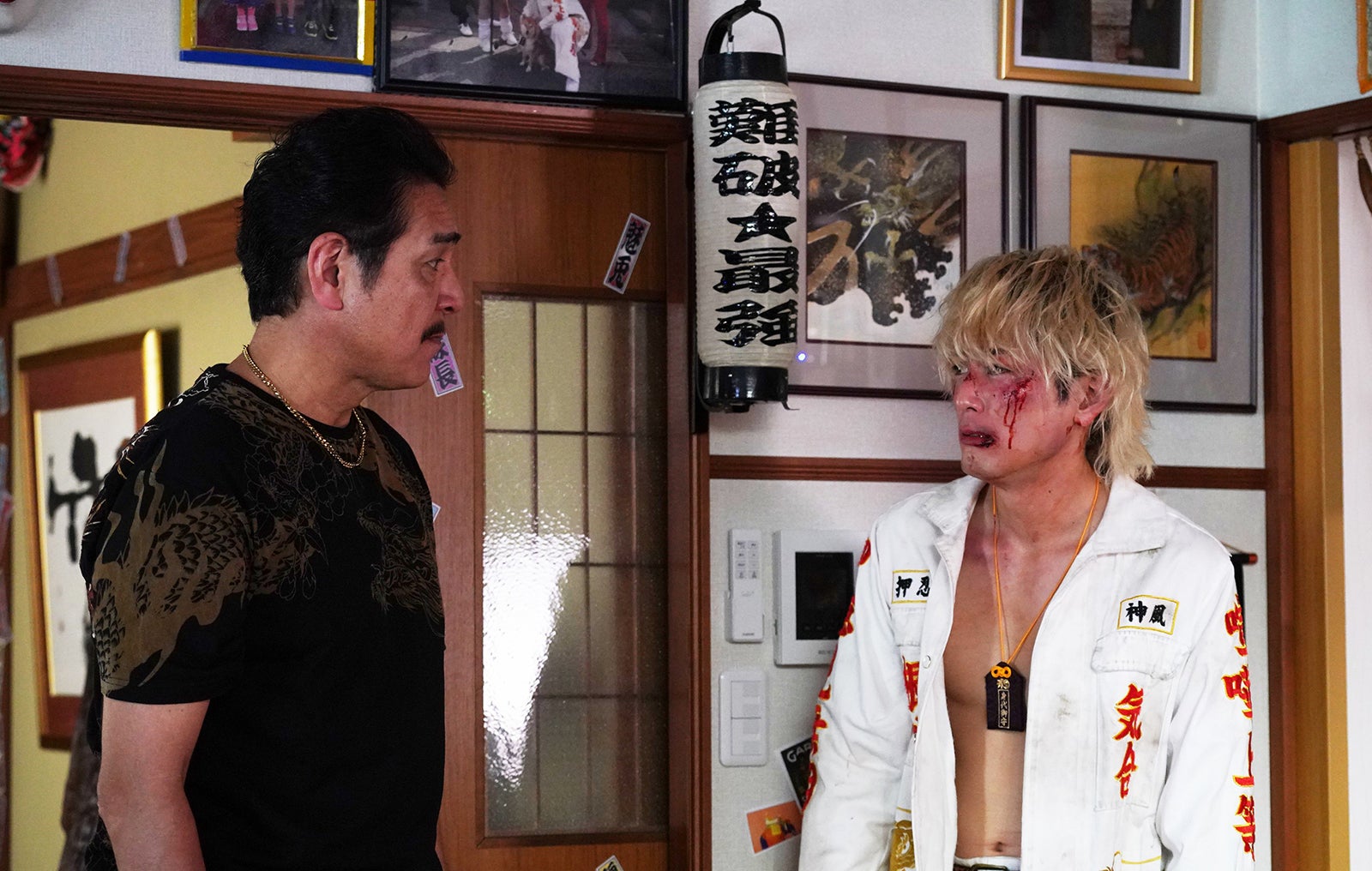 宇梶剛士、間宮祥太朗／「ナンバMG5」最終話より（C）フジテレビ