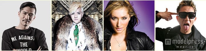 「~Koda Kumi 15th Anniversary Premium Live ~」第2弾アーティスト(左から)Zeebra、SHOW、LISA、KM-MARKIT