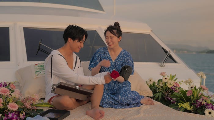 久次米一輝、辻本菜々子『バチェラー・ジャパン』シーズン6エピソード3(C)2025 Warner Bros. International Television Production Limited. All Rights Reserved