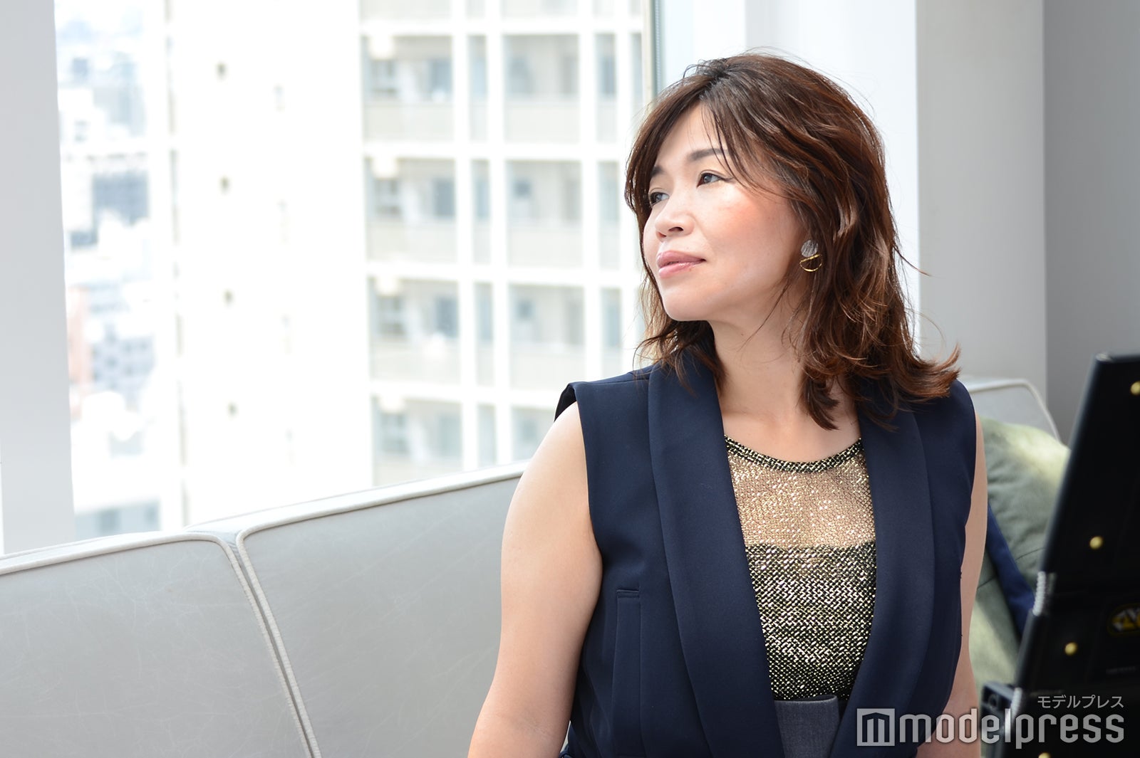 動画撮影の様子／大久保佳代子（C）モデルプレス　