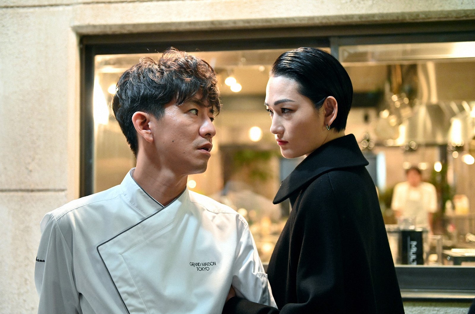 木村拓哉、冨永愛／「グランメゾン東京」第10話より（C）TBS