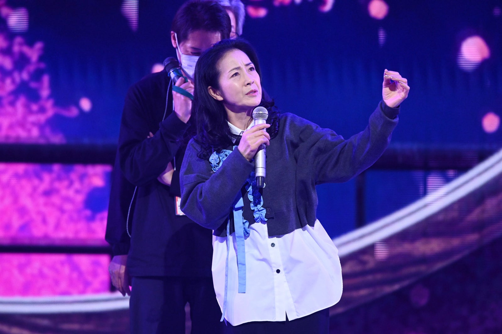 坂本冬美／音合わせの様子（C）NHK