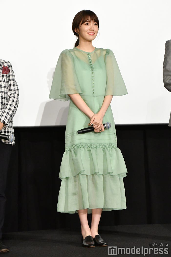 映画「劇場版シティーハンター <新宿プライベート・アイズ>」公開記念舞台挨拶に登壇した飯豊まりえ(C)モデルプレス