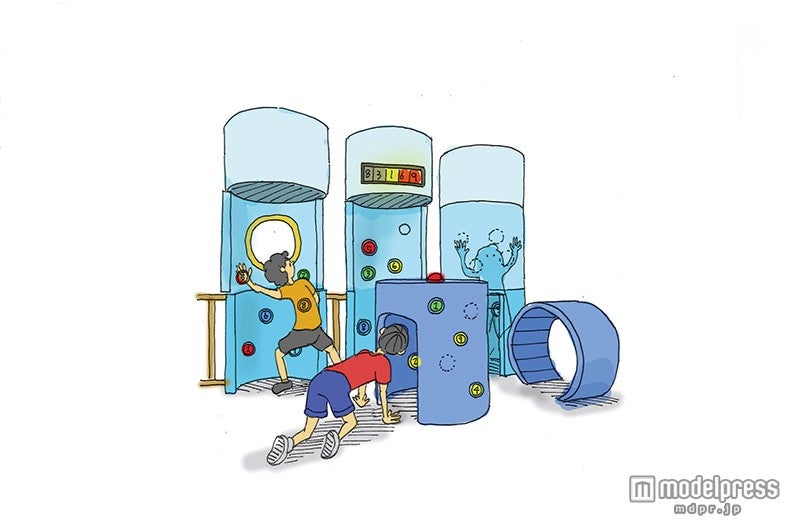 キャンパスチャレンジ／紙の倉庫をイメージしたロール紙内でのボタン探しゲーム