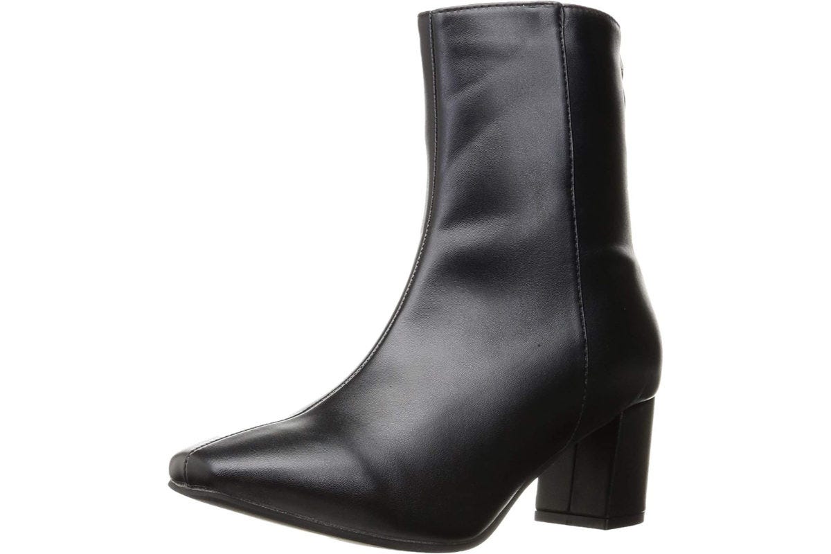 スクエアトゥヒールブーツ