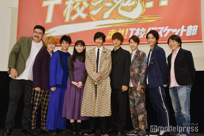 左から:阿見201、西銘駿、鈴木勝大、早見あかり、志尊淳、佐野勇斗、戸塚純貴、佐藤寛太、古澤健監督(C)モデルプレス