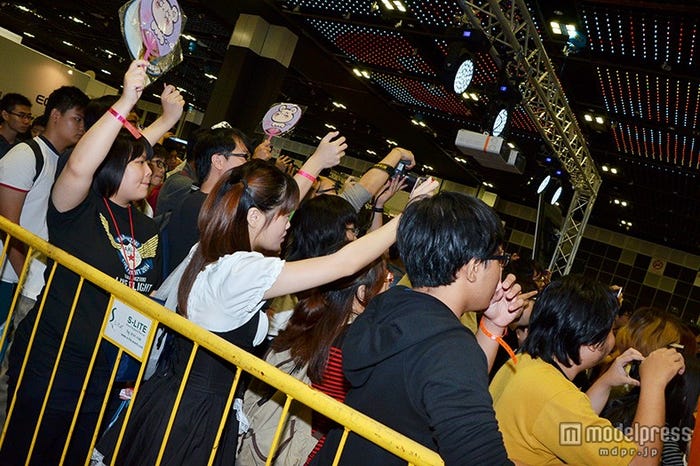 集まった現地ファン