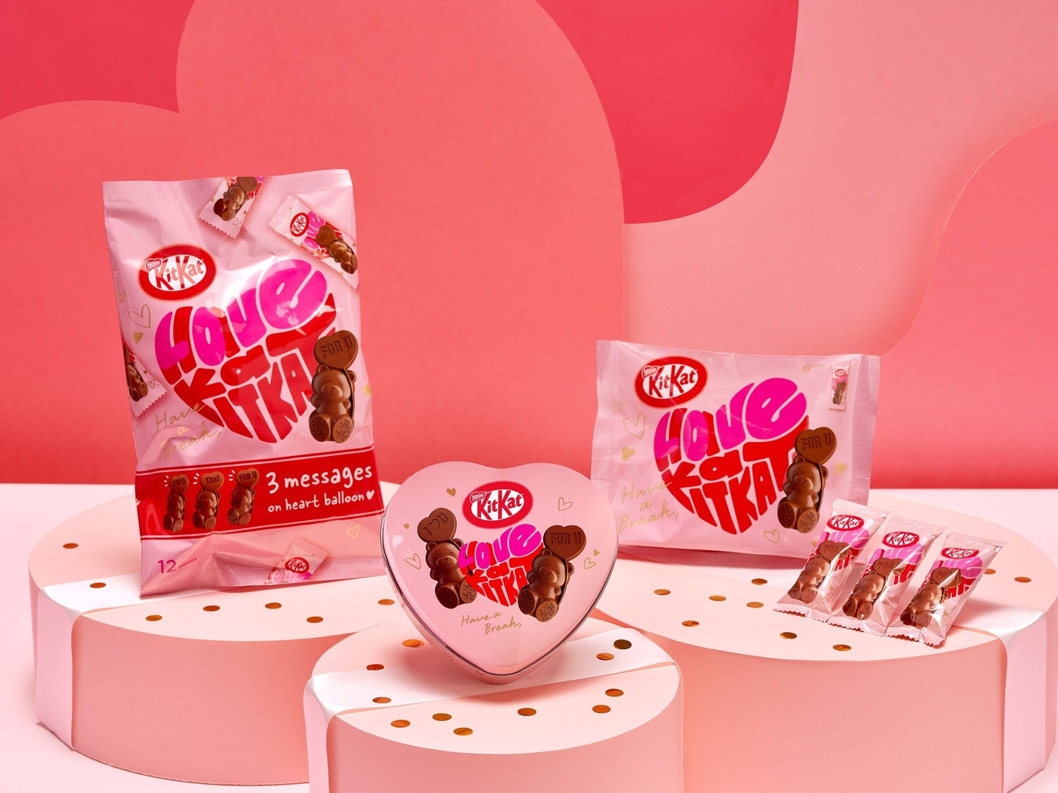 キットカット ハートフルベアー／画像提供：ネスレ日本