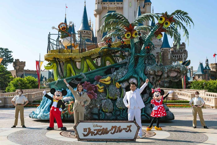 東京ディズニーランド史上初 木村佳乃 ジャンポケ斉藤ら映画 ジャングル クルーズ 声優発表セレモニー開催 ミッキー ミニーも駆けつける モデルプレス