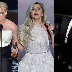 「第87回アカデミー賞」最も多くつぶやかれたセレブは？（左から）パトリシア・アークエット、レディー・ガガ、ジョン・レジェンド（photo：Getty Images）【モデルプレス】