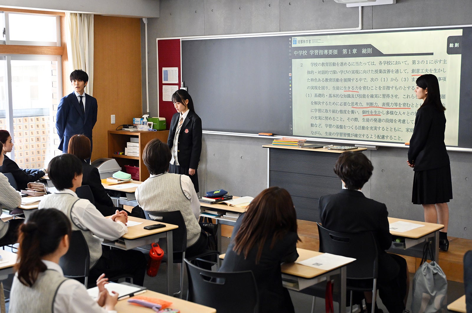 松坂桃李、上坂樹里、蒔田彩珠「御上先生」第3話（C）TBS