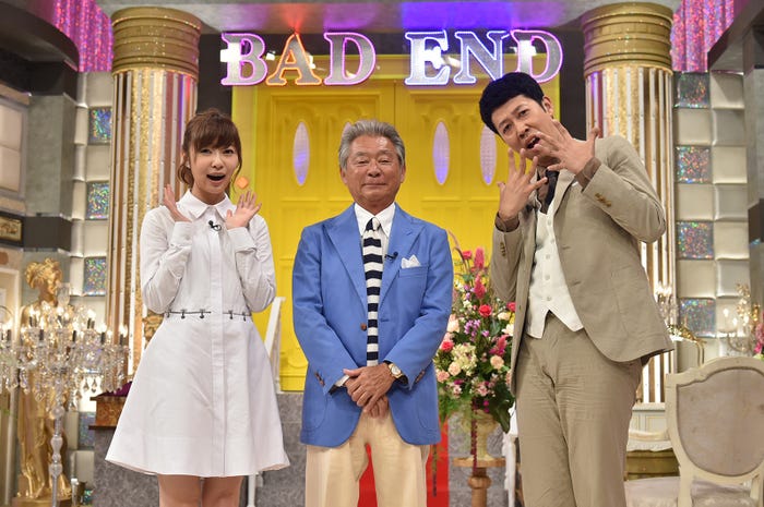 番組に出演する(左から)指原莉乃、みのもんた、小籔千豊(C)テレビ朝日