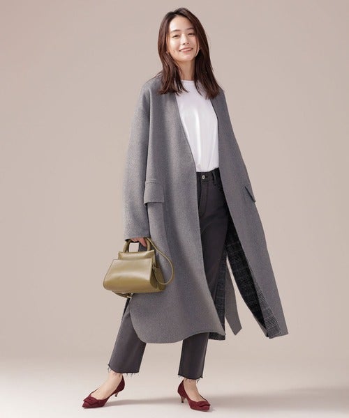 40代女性のぽっちゃりさんに似合うオフィスカジュアル 大人の着痩せコーデ モデルプレス