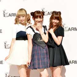 (左から)AMO、菅野結以、永尾まりや