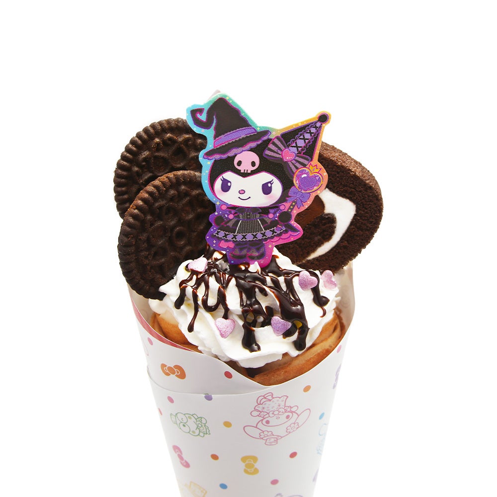 クロミのチョコとココアマジッククレープ 900円（C）2025 SANRIO CO., LTD. TOKYO, JAPAN 著作 株式会社サンリオ