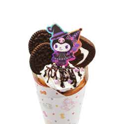 クロミのチョコとココアマジッククレープ 900円(C)2025 SANRIO CO., LTD. TOKYO, JAPAN 著作 株式会社サンリオ