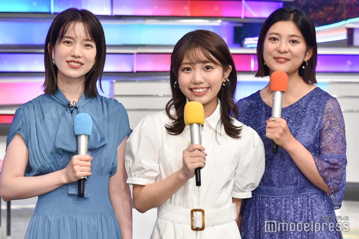 弘中綾香アナウンサー、鈴木新彩アナウンサー、並木万里菜アナウンサー(C)モデルプレス