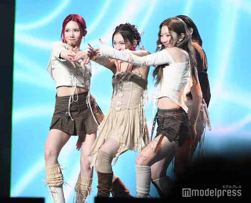 「日プ女子」出身・IS:SUE、結成後初ステージでファン熱狂 デビュー&aespaカバーも披露【KCON STAGE/DAY1】