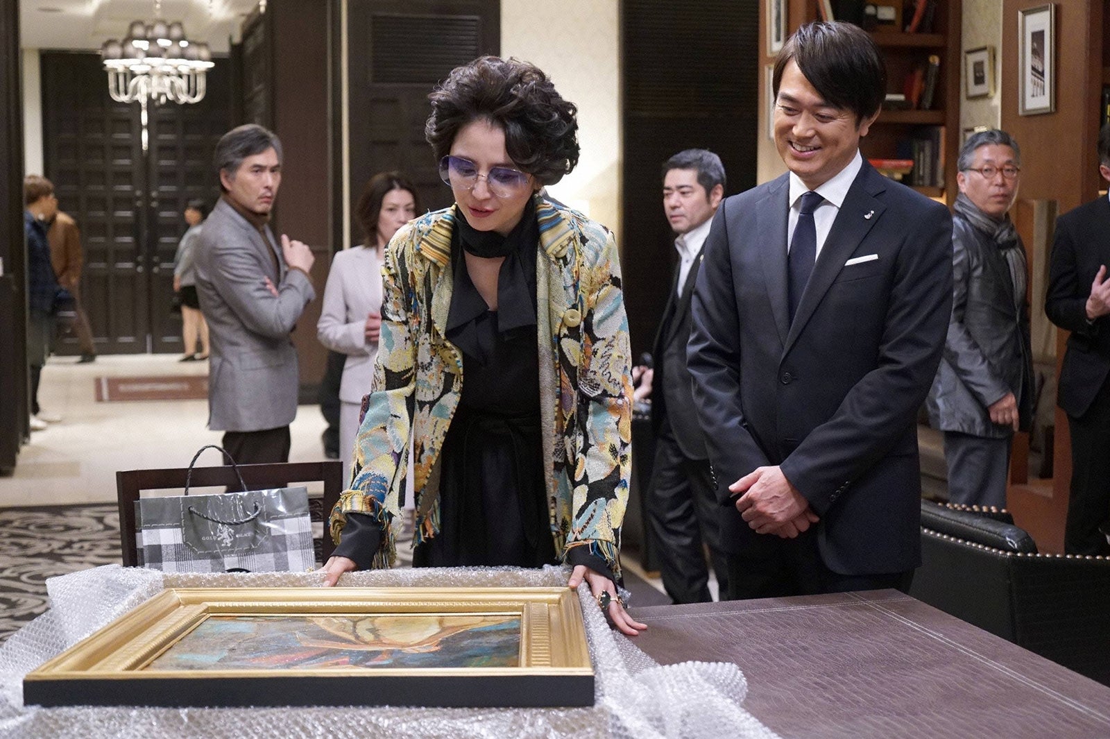 長澤まさみ、石黒賢 （C）フジテレビ