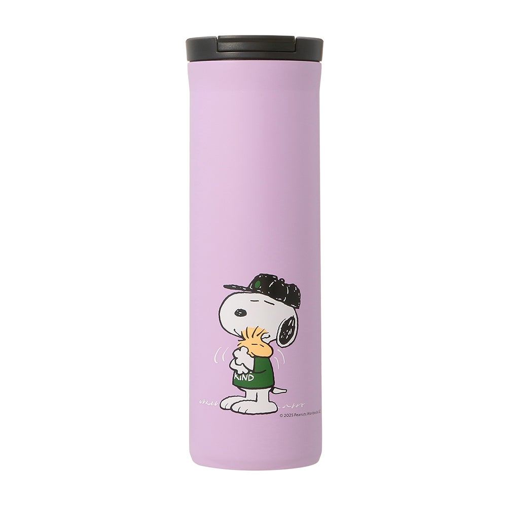 PEANUTS ステンレスボトル パープル 473ml ¥5,900（C）2025 Peanuts Worldwide LLC