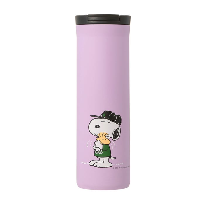 PEANUTS ステンレスボトル パープル 473ml ¥5,900(C)2025 Peanuts Worldwide LLC