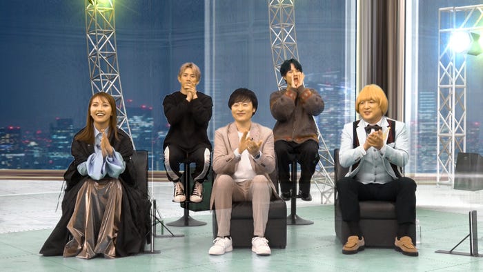 (左から)井上苑子、浦川翔平、川西賢志郎、岩谷翔吾、水田信二 (C)カンテレ