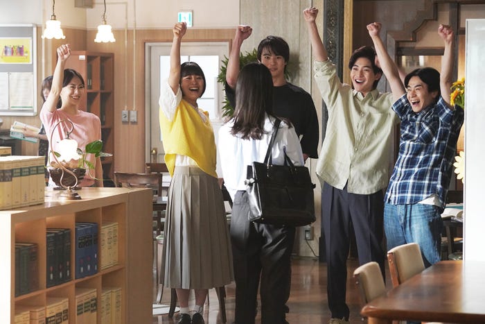 北川景子、河村花、前田拳太郎、高橋文哉、前田旺志郎、南沙良/「女神の教室」第7話(C)フジテレビ