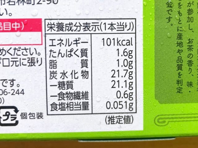 気になるカロリーについて。