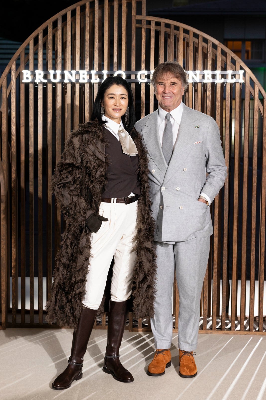 ⼩雪、ブルネロ・クチネリ氏（C）Brunello Cucinelli