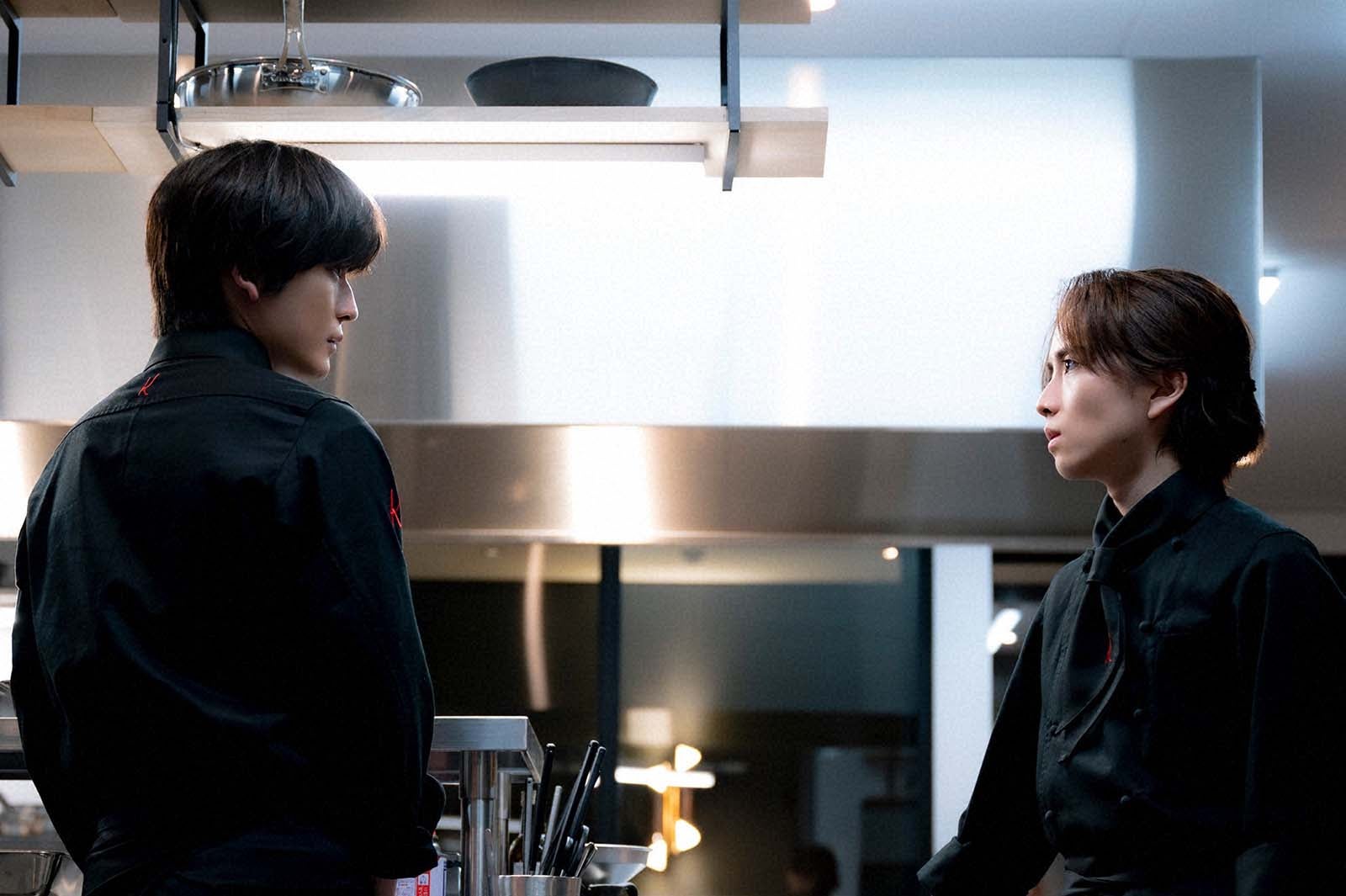 高橋文哉、板垣李光人「フェルマーの料理」第6話より（C）TBS