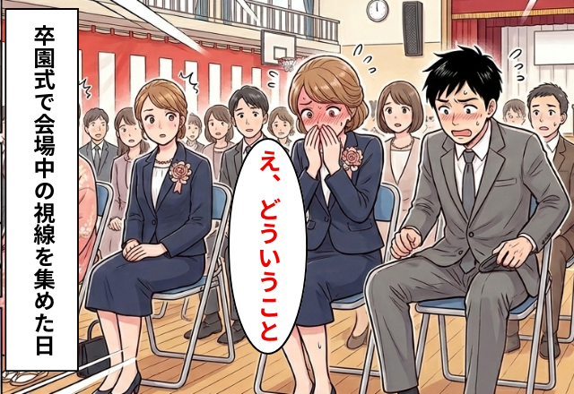 卒園式で…〈ペタン〉会場に響いた謎の音！？次の瞬間”全保護者”の視線を集めた話