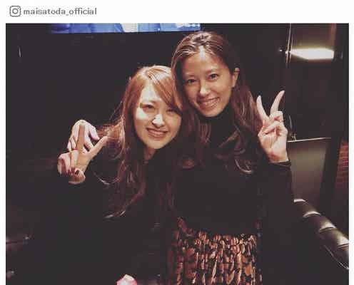 里田まい&元ココナッツ娘。長手絢香、ハロプロOG“アスリートの妻”2ショットが話題