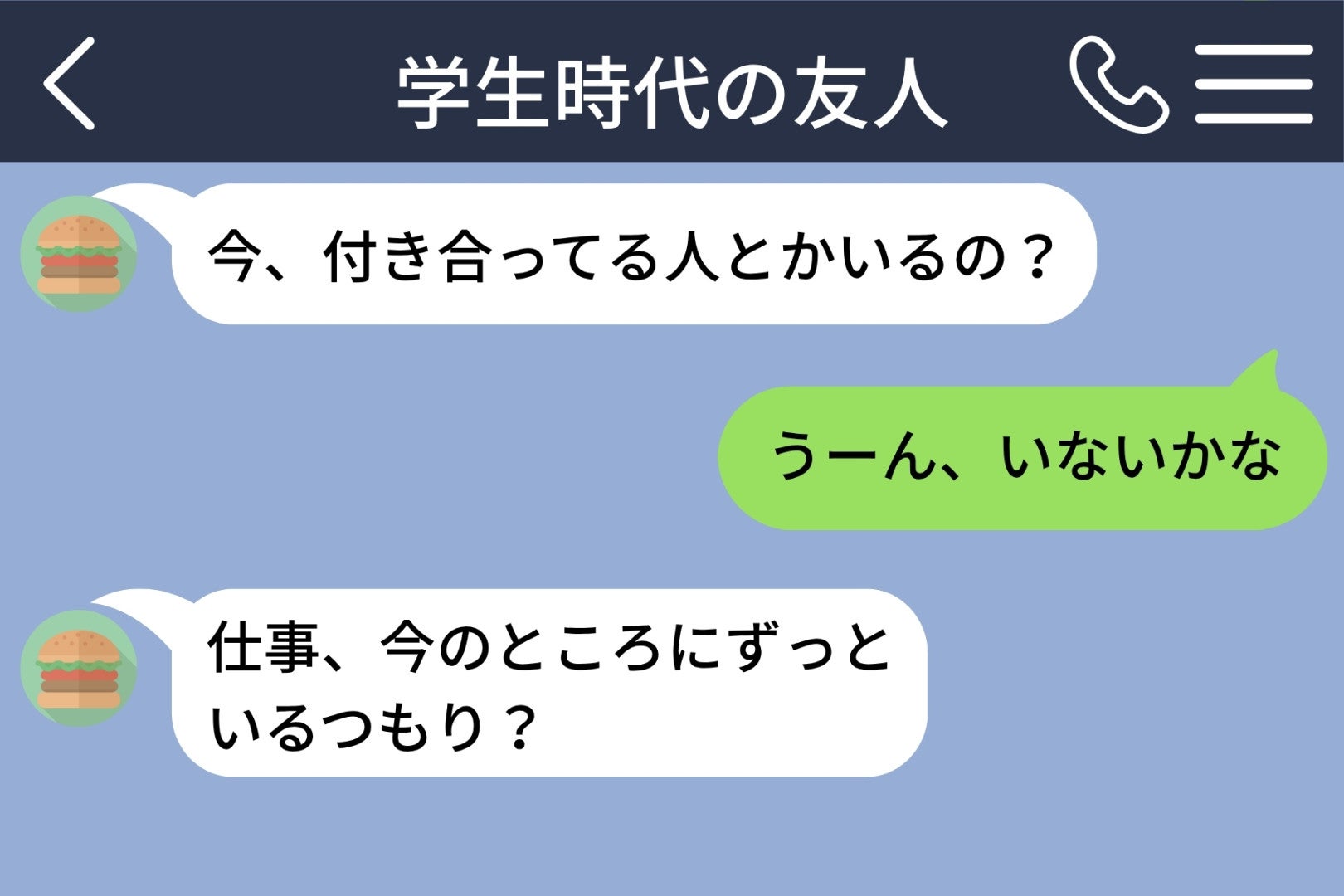 疎遠だった友人からの毎日のメッセージ→少しずつ私生活に踏み込む質問に、私は身構え始めた