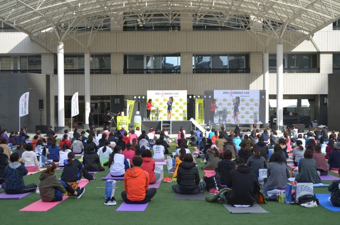 「AYA’S WORKOUT LIVE in FUKUOKA 2018」の様子(提供写真)