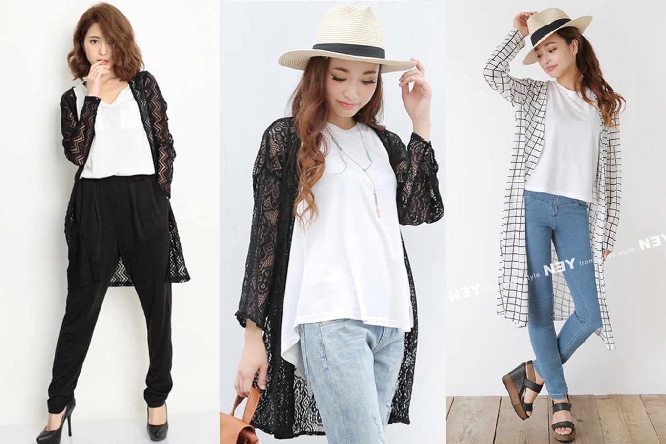 透け感カーディガンで春をプラス！1点投入でおしゃれ度アップ／画像提供：Galoo Shoppers