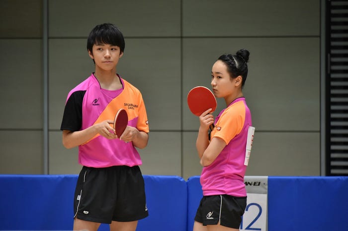 木造勇人&伊藤美誠ペア(C)2017『ミックス。』製作委員会