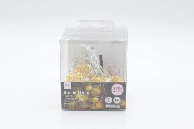 ダイソー ガーランドライト(8LED、丸型、USBタイプ) パッケージ ダイソー ガーランドライト(8LED、丸型、USBタイプ) パッケージ