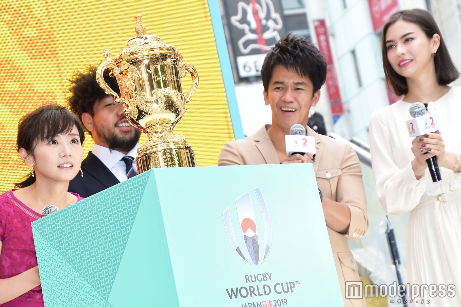 高島彩、福岡堅樹選手、武井壮、ローレン・サイ（C）モデルプレス